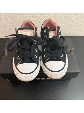 Converse Toddler Kids Chucks Madison Black White Size 11